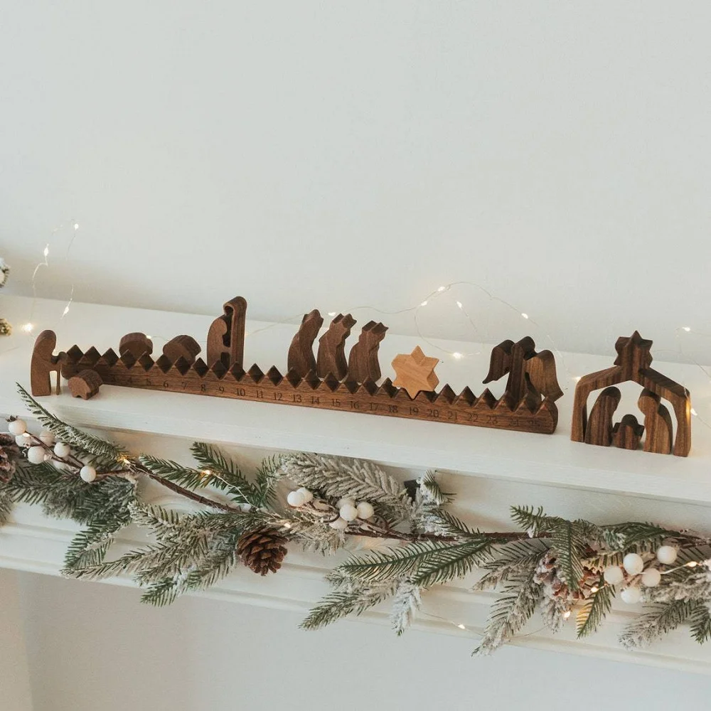 New wooden Christmas countdown decoration