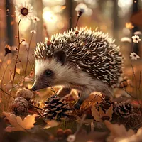 Pinecone Hedgehog - Diamond Painting