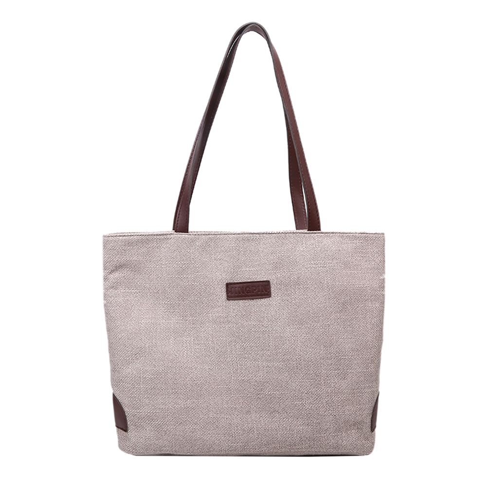 

Retro Hit Color Women Shoulder Totes Bags Large Capacity Shopping Handbags, White, 501 Original