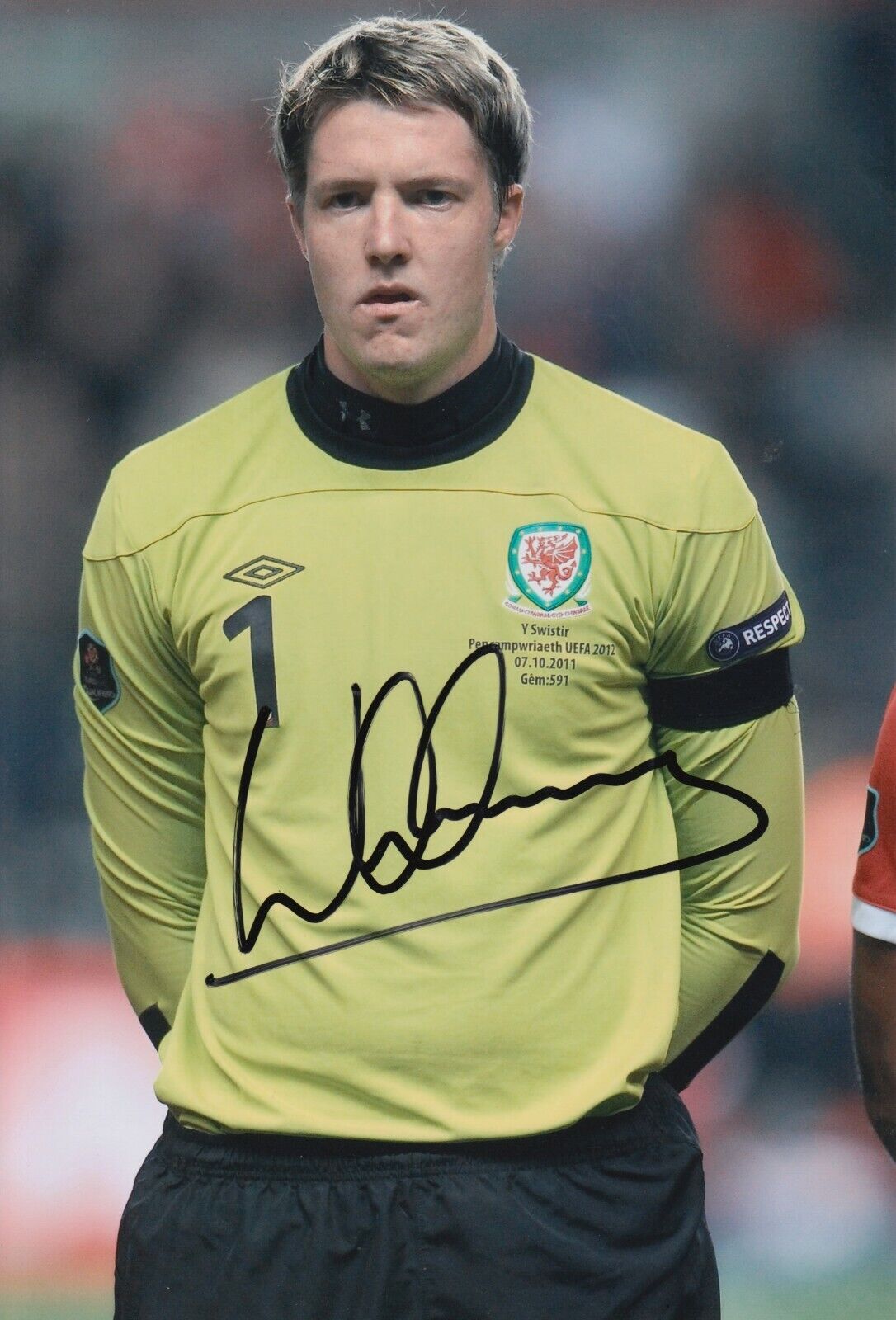 Wayne Hennessey Hand Signed 12x8 Photo Poster painting - Wales - Football Autograph.