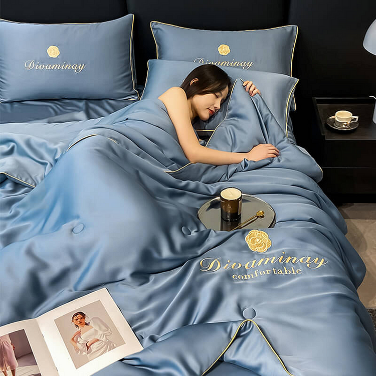 ✨Summer Simple Ice Silk Quilt? Free Shipping