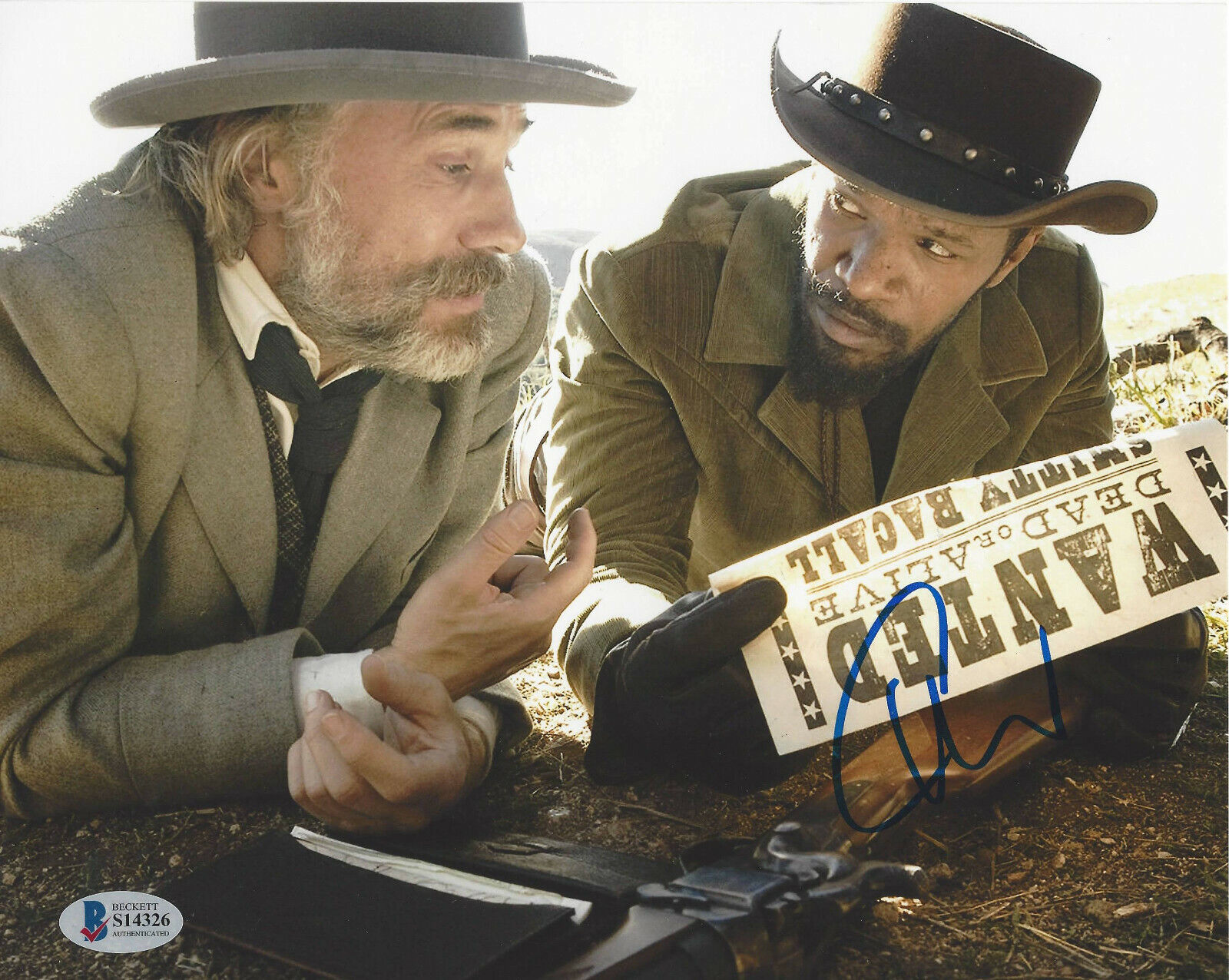 CHRISTOPH WALTZ SIGNED 'DJANGO UNCHAINED' 8x10 Photo Poster painting ACTOR PROOF BECKETT BAS COA