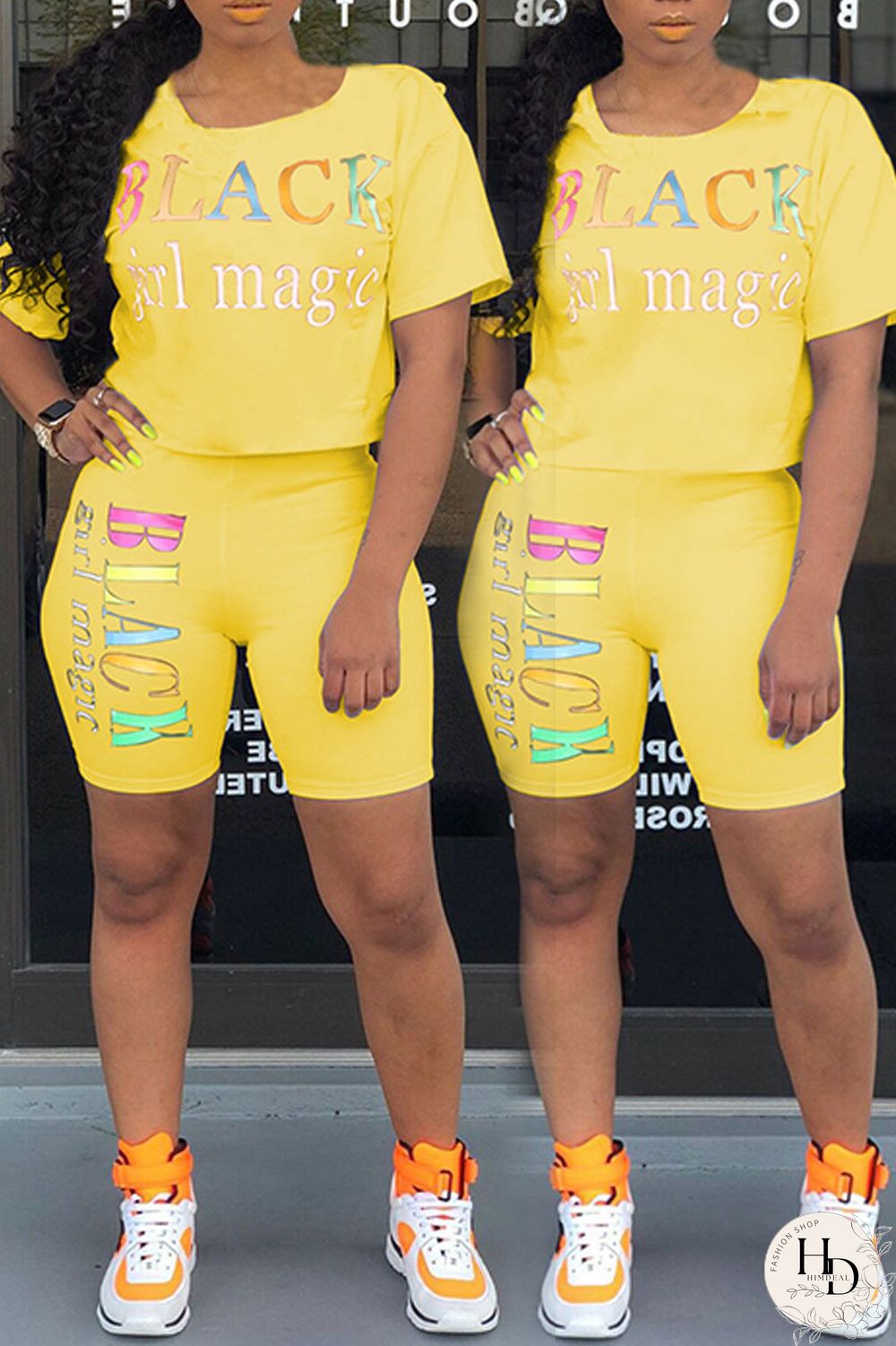 Wine Red Casual Fashion Slim fit Two Piece Suits Letter Solid Regular Short Sleeve