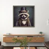 Raccoon-11CT Stamped Cross Stitch 40*40cm