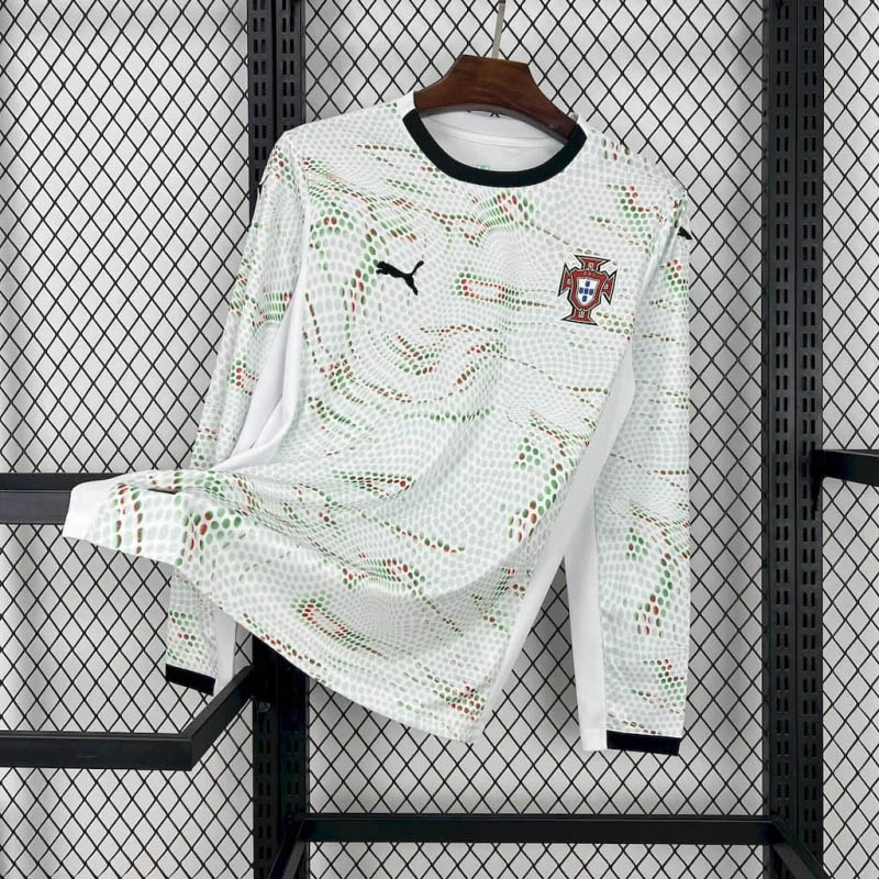 2025-2026 Long Sleeve Portugal Away Football Shirt 1:1 Thai Quality- Maxi Kit
