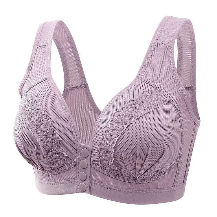 Front Button Breathable Skin-Friendly Bra socialshop