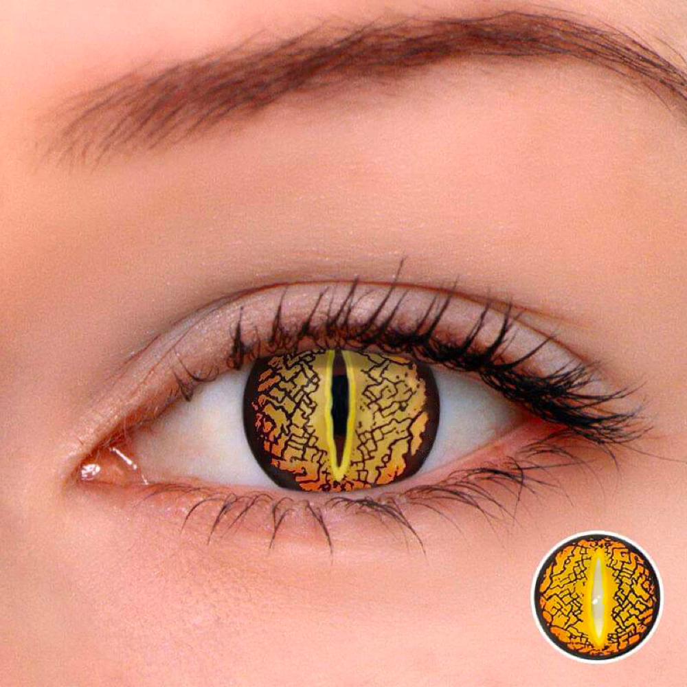 Lizard Eye Halloween Contact Lenses For Cosplay In Halloween Day 14.5mm