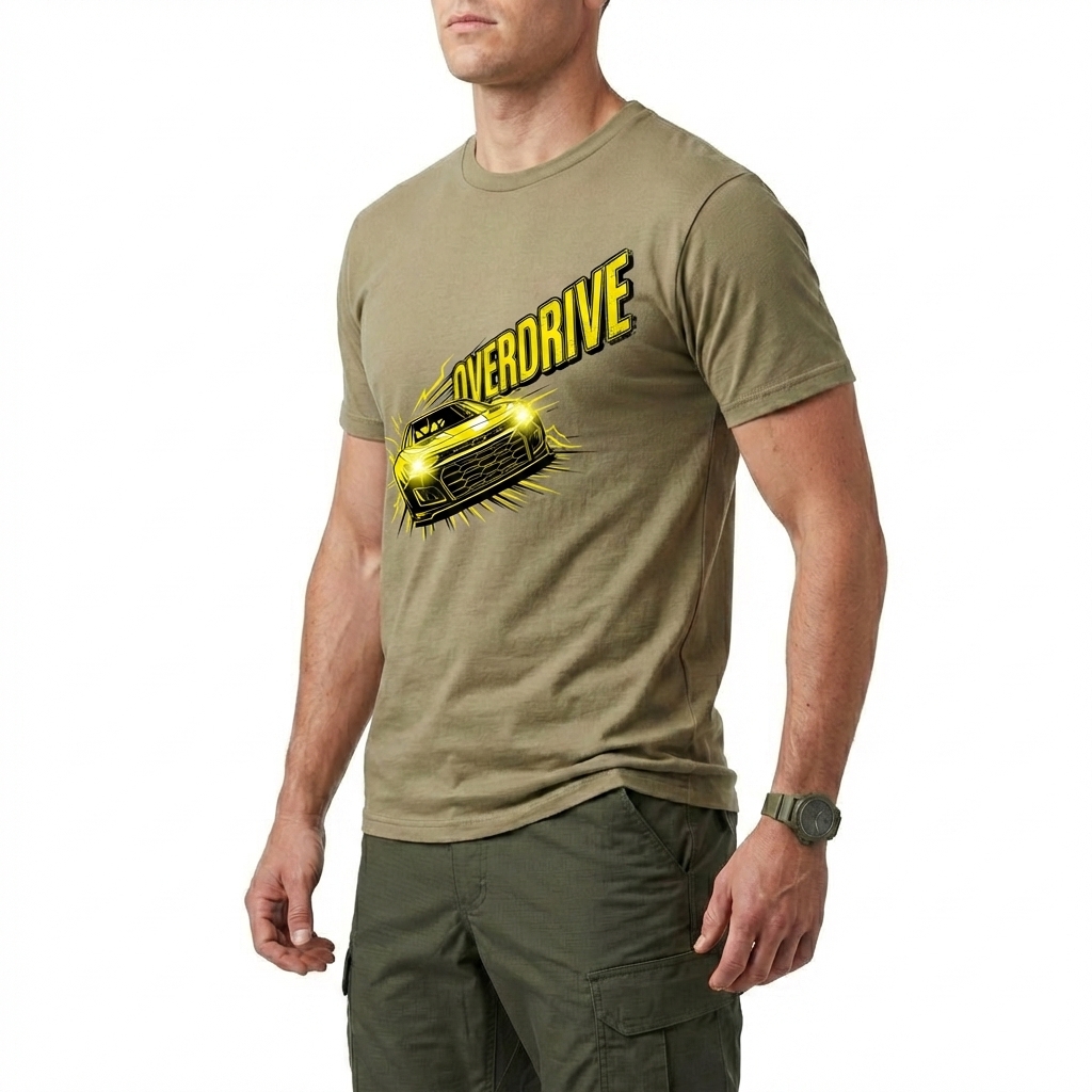  Men's American Racing-themed Casual Printed Short-Sleeved T-shirt Avantcool