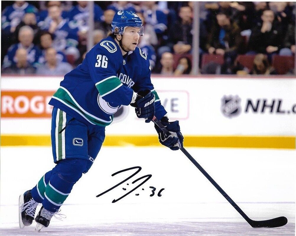 Vancouver Canucks Jussi Jokinen Signed Autographed 8x10 Photo Poster painting COA #7