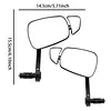for 15-22mm Handlebars ABS Rearview Mirror EBike & Commuter for Road Safety