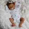 17'' Lifelike Sleeping Silicone Vinyl Newborn African American Baby Girl Doll Named Zamerin - RBBI-Myrebornbabydoll&reg; Myrebornbabydoll&reg;
