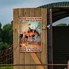 [Grande Taille]D&eacute;placez vous les gar&ccedil;ons, laissez ce vieil homme vous montrer comment monter &agrave; cheval - Panneaux en &eacute;tain m&eacute;tallique(30*40cm)