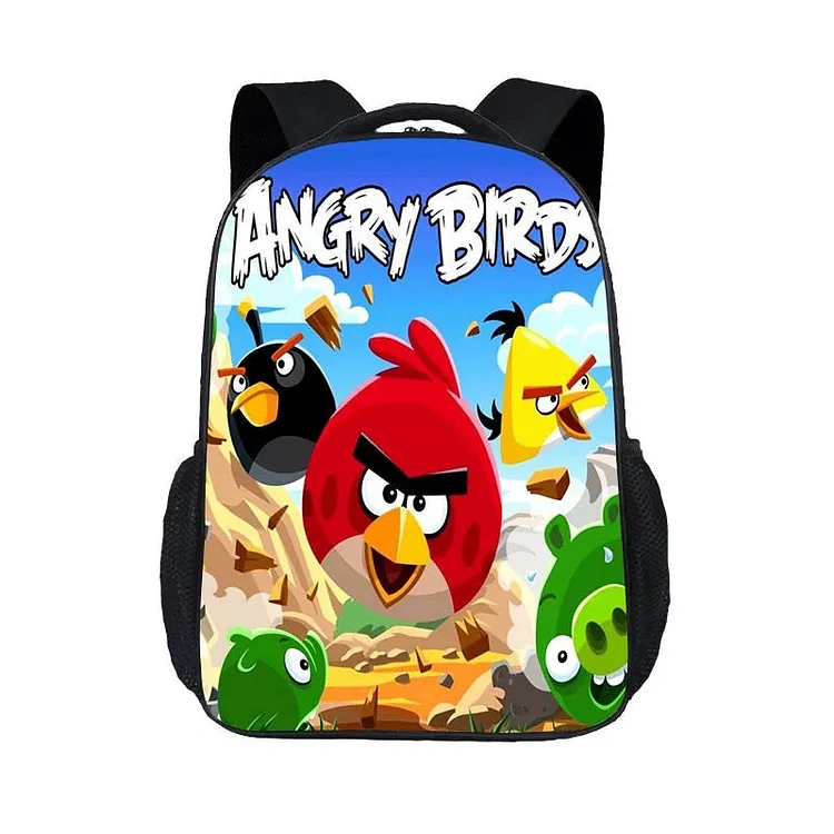 Mayoulove Angry Birds #2 Backpack School Sports Bag-Mayoulove