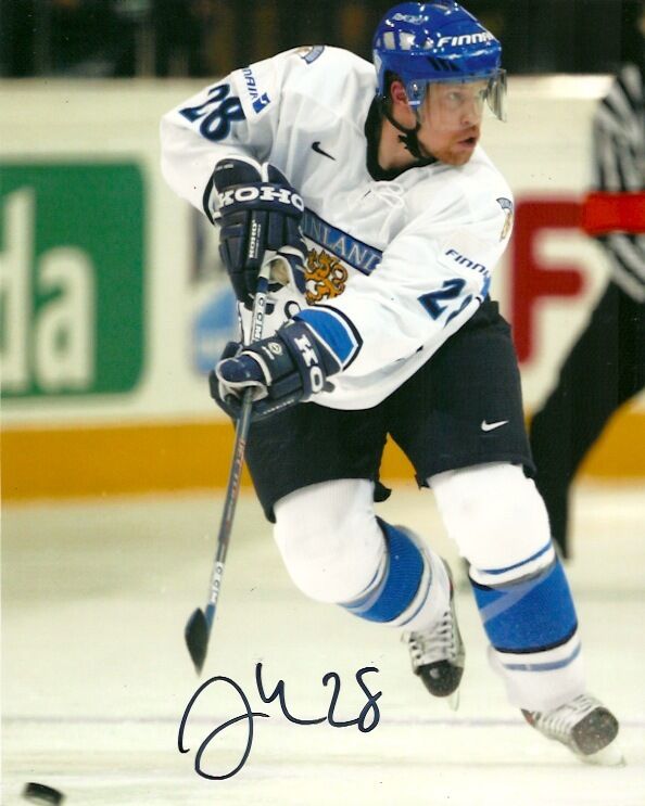 Team Finland Jani Rita Autographed Signed 8x10 Photo Poster painting COA