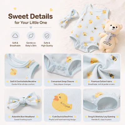 Cute & Comfortable Duck &  Bee  Print Cloth