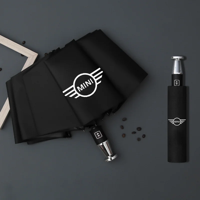  VIP business folding 10-bone black plastic umbrella