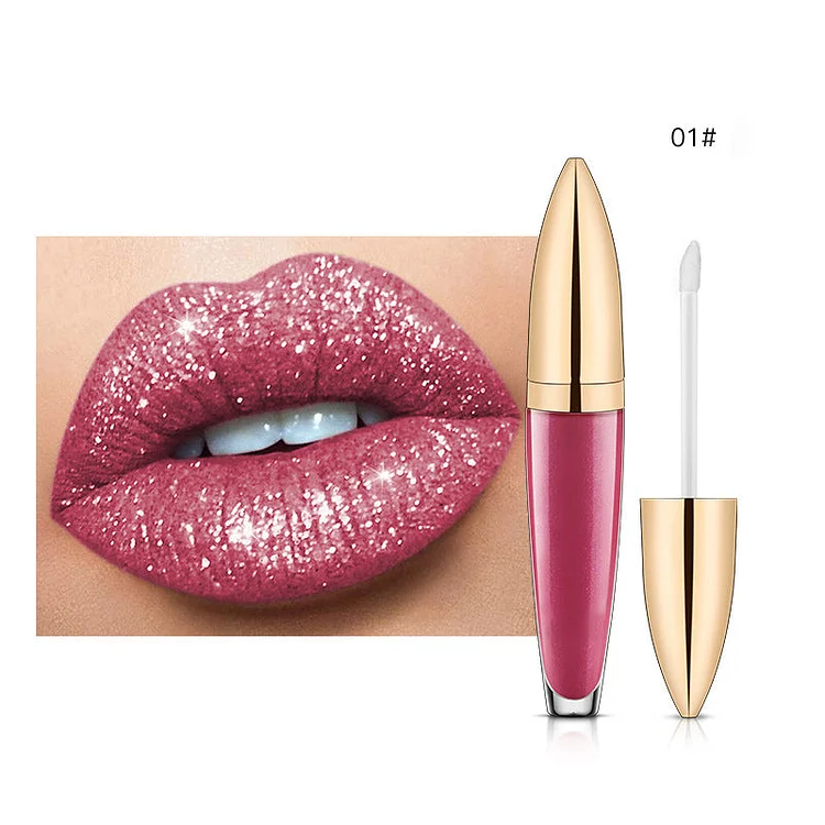 Diamond Lip Gloss Matte To Glitter Liquid Lipstick Waterproof | 168DEAL