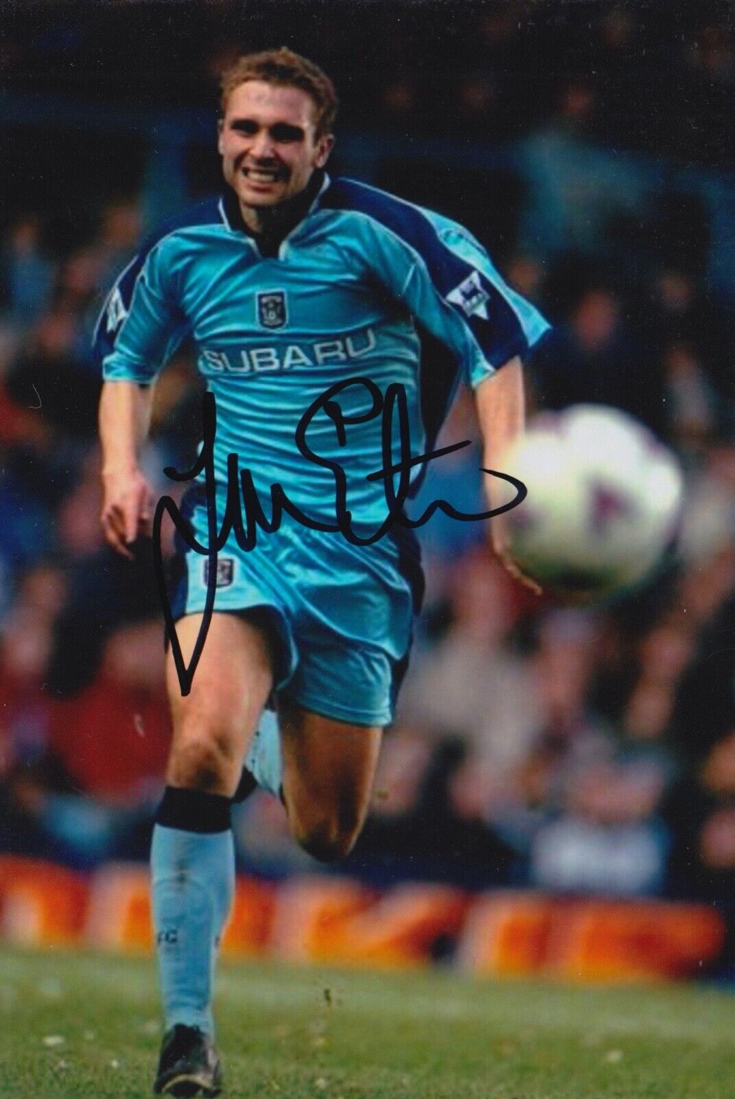 JOHN EUSTACE HAND SIGNED 6X4 Photo Poster painting - FOOTBALL AUTOGRAPH - COVENTRY CITY.