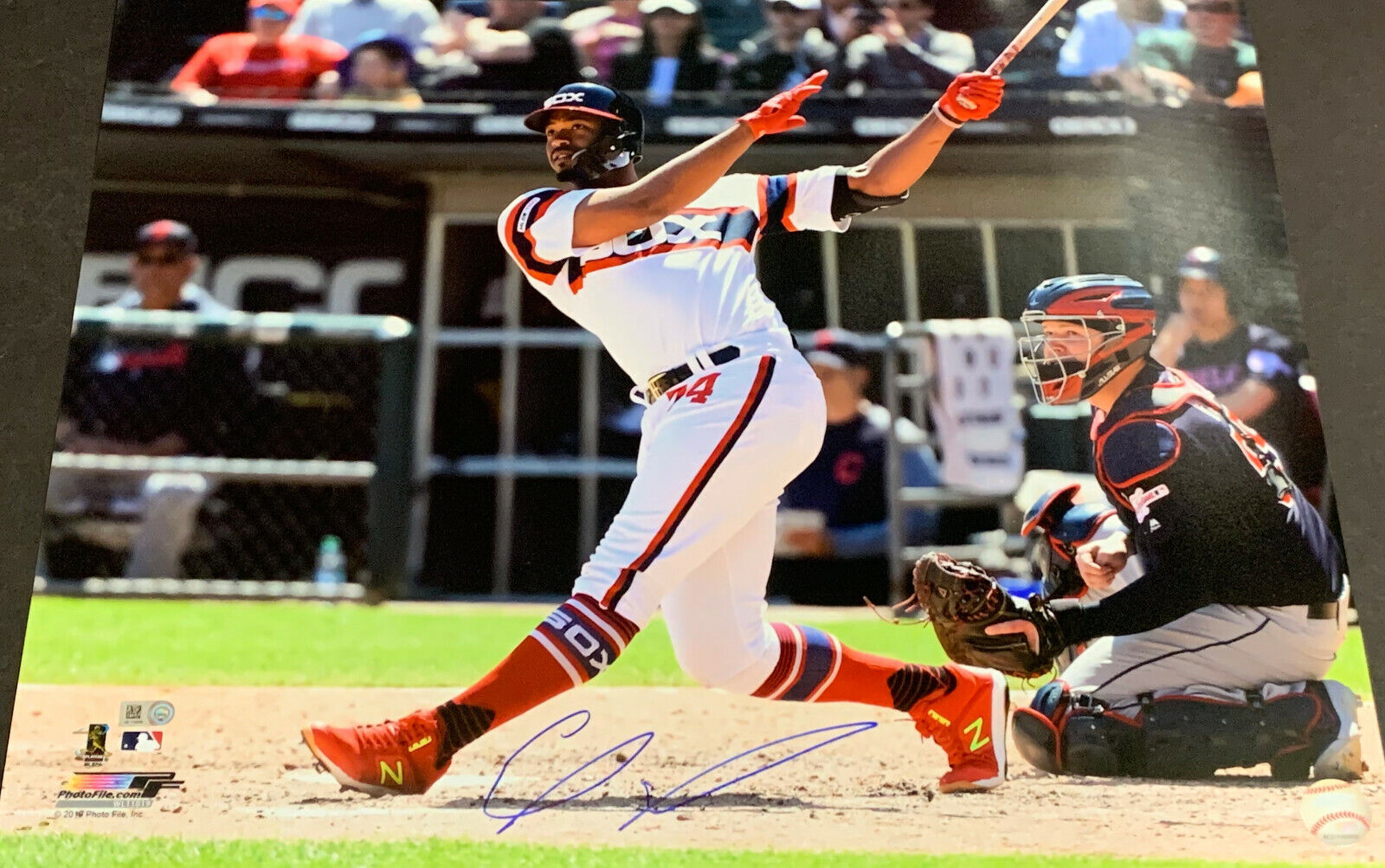 Eloy Jimenez Chicago White Sox Autographed Signed 16x20 Sunday Uniform MLB Holo