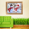 30 * 40CM - speziell geformte Diamant-Malerei - Weihnachten Schneemann