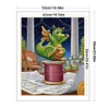 (US Only)Dragon Printed Cross Stitch Kit 50x60cm DIY 14CT Thread Art Needlework Decor