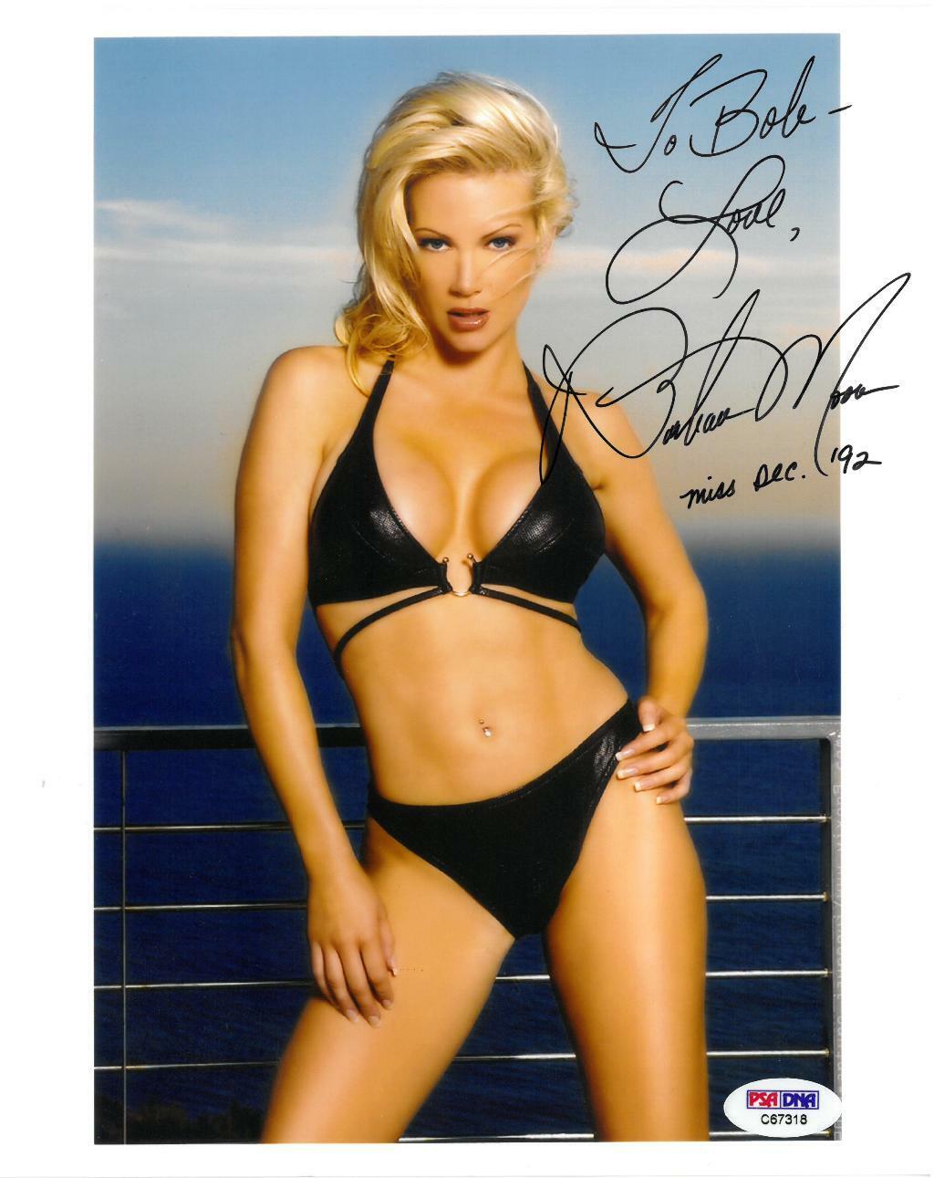 Barbara Moore Signed Miss Dec '92 Autographed 8x10 Photo Poster painting PSA/DNA #C67318