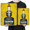 Champion Spark plug - Metal Tin Signs(8*12Inch/12*16Inch) - Garage
