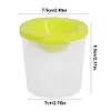 Spill Proof Paint Cups with Colored Lids Paint Brush Cleaner Cup Reusable for Artist Watercolor Painting Art Crafts Supplies (1Pcs Yellow)