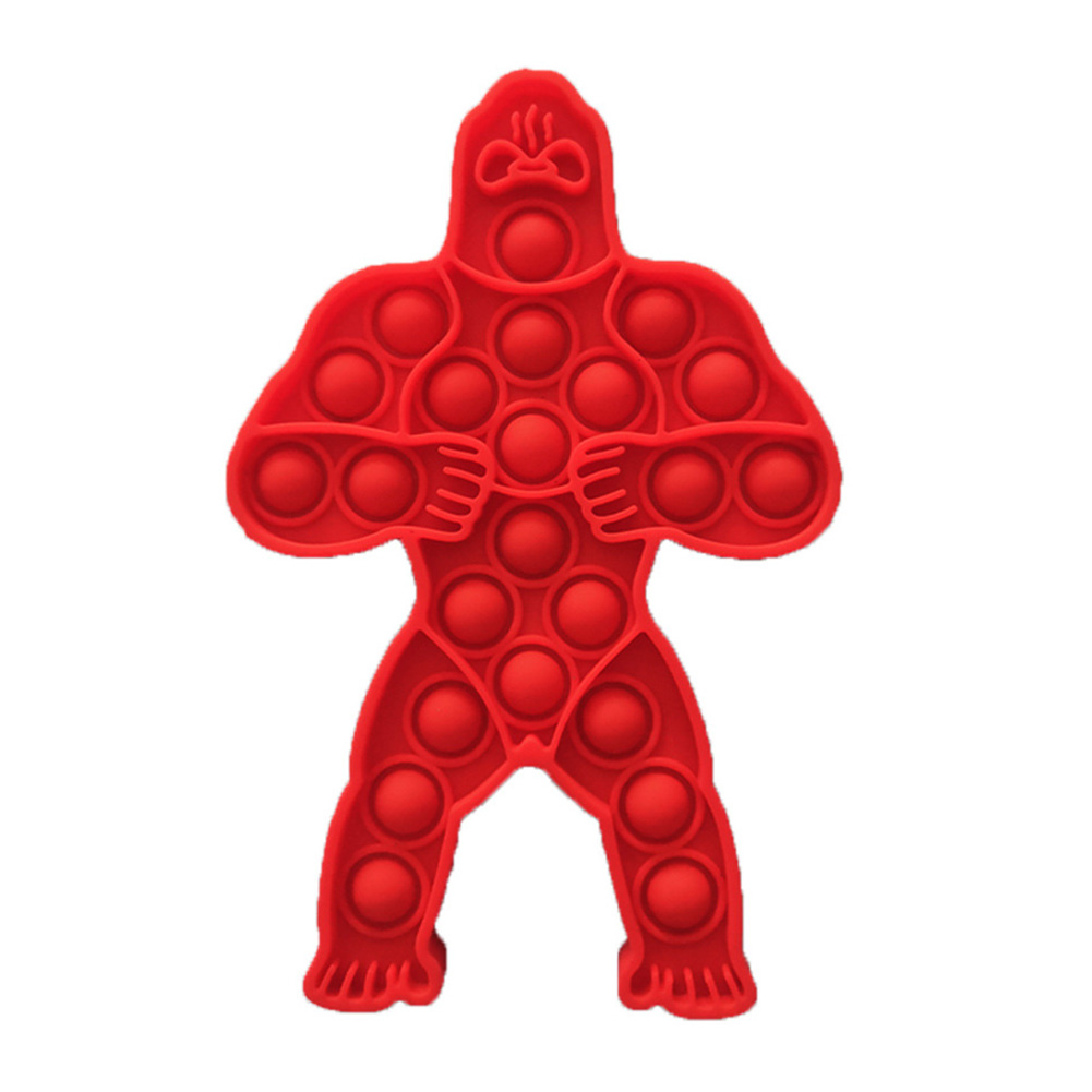 

Silicone Gorilla Push Bubble Sensory Fidget Toys Autism Stress Reliever, 501 Original