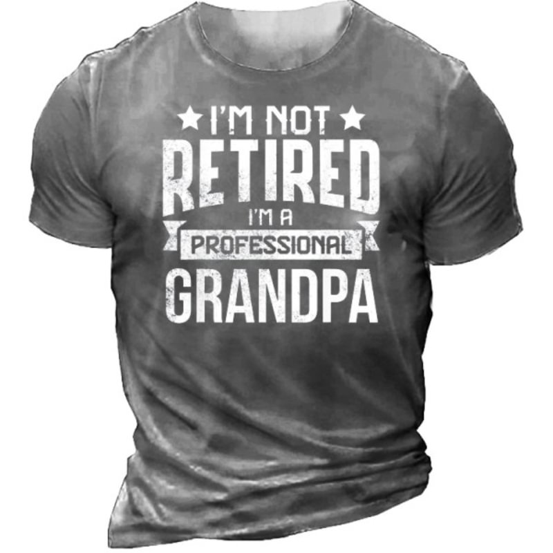 Men's Short Sleeve Letter Print T-Shirt