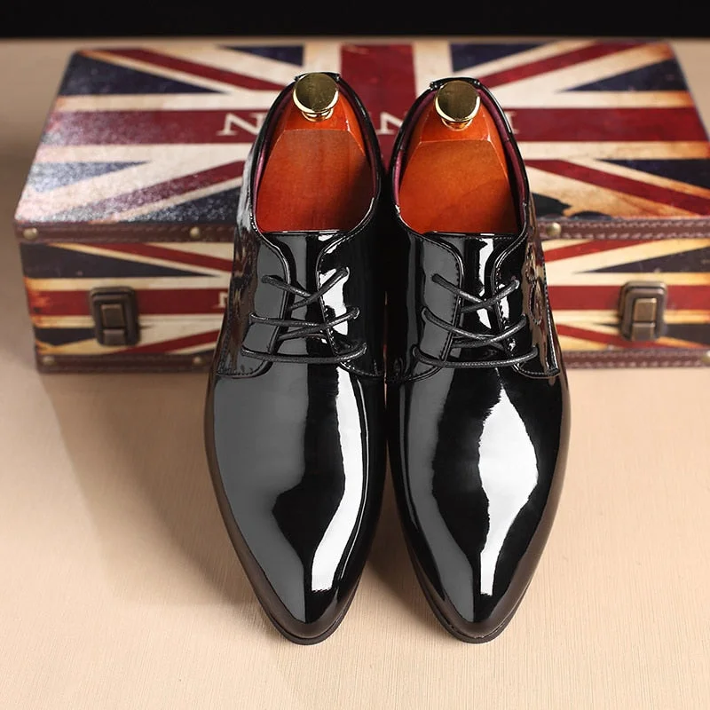 High Quality Brand Men Formal Shoes Men Oxford Leather Dress Shoes Fashion Business Men Shoes Pointed Wedding Shoes LH100011