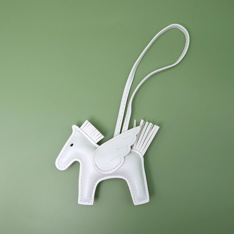 Lady Animal Pu Leather Bag Pendant Keychain