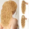 ⏳R&eacute;duction limit&eacute;e de 50%🎁18 Inch Curly Wavy Frizzy Hair Extension with Ponytail