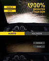 AUXITO 2025 ???????? ?????? Fog Lights, ?????????????? Super Bright HB3 H8/H9 Fog Bulbs, Real Mini Size Plug and Play, Non-polarity, Pack of 4