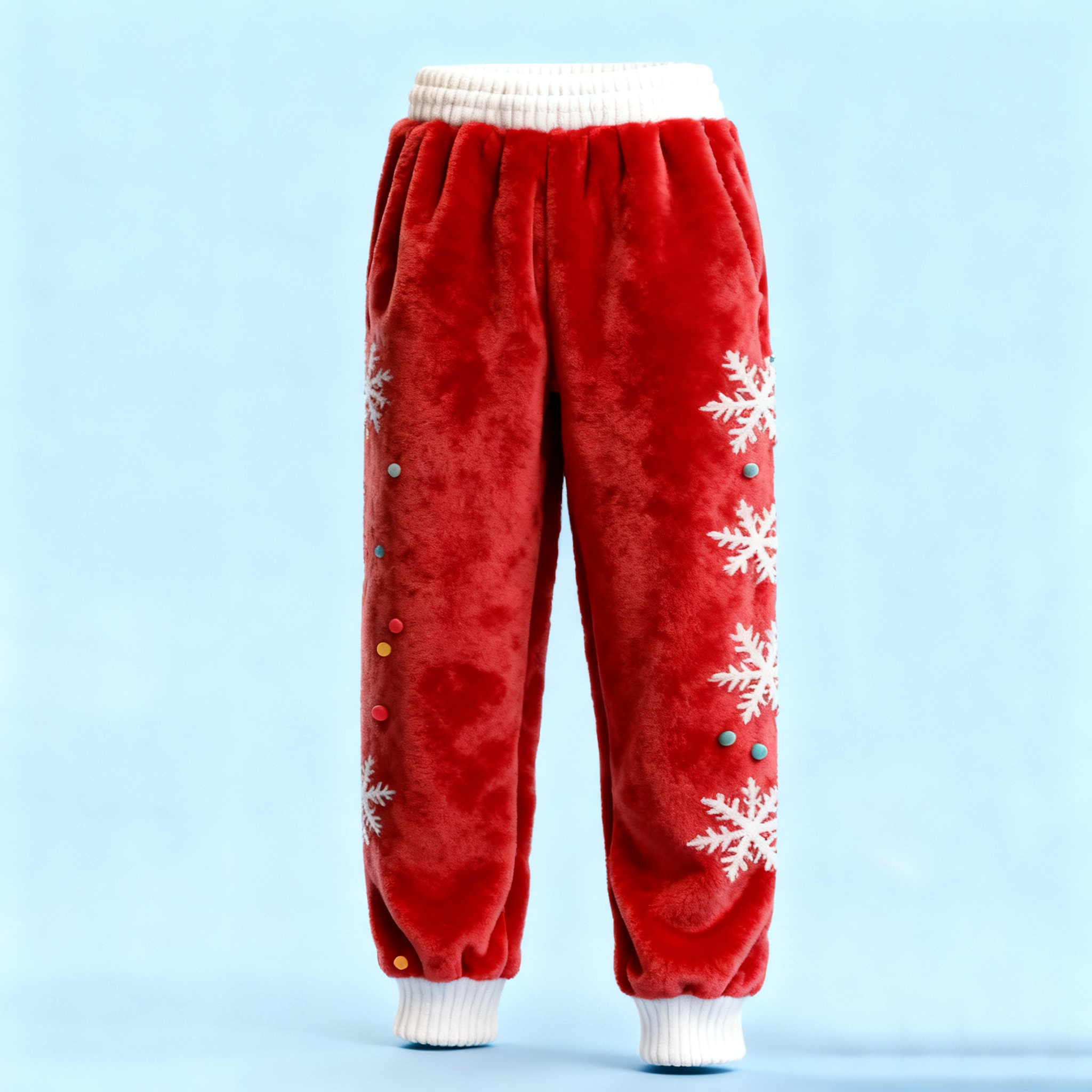 Men's Christmas Snowflake Flannel Sweatpants elevenforest