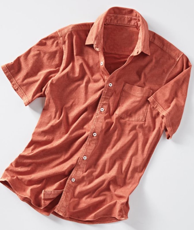Men's casual short-sleeved tops shirt