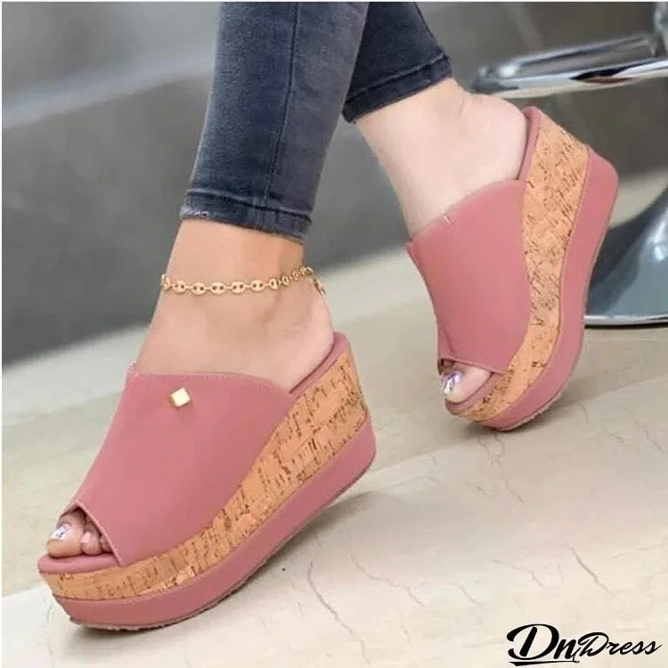 NOVA I Fashion Platform Wedge Sandals