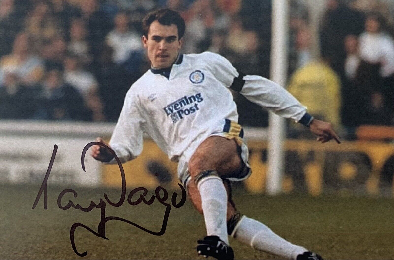 Tony Dorigo Genuine Hand Signed Leeds United 6X4 Photo Poster painting 3