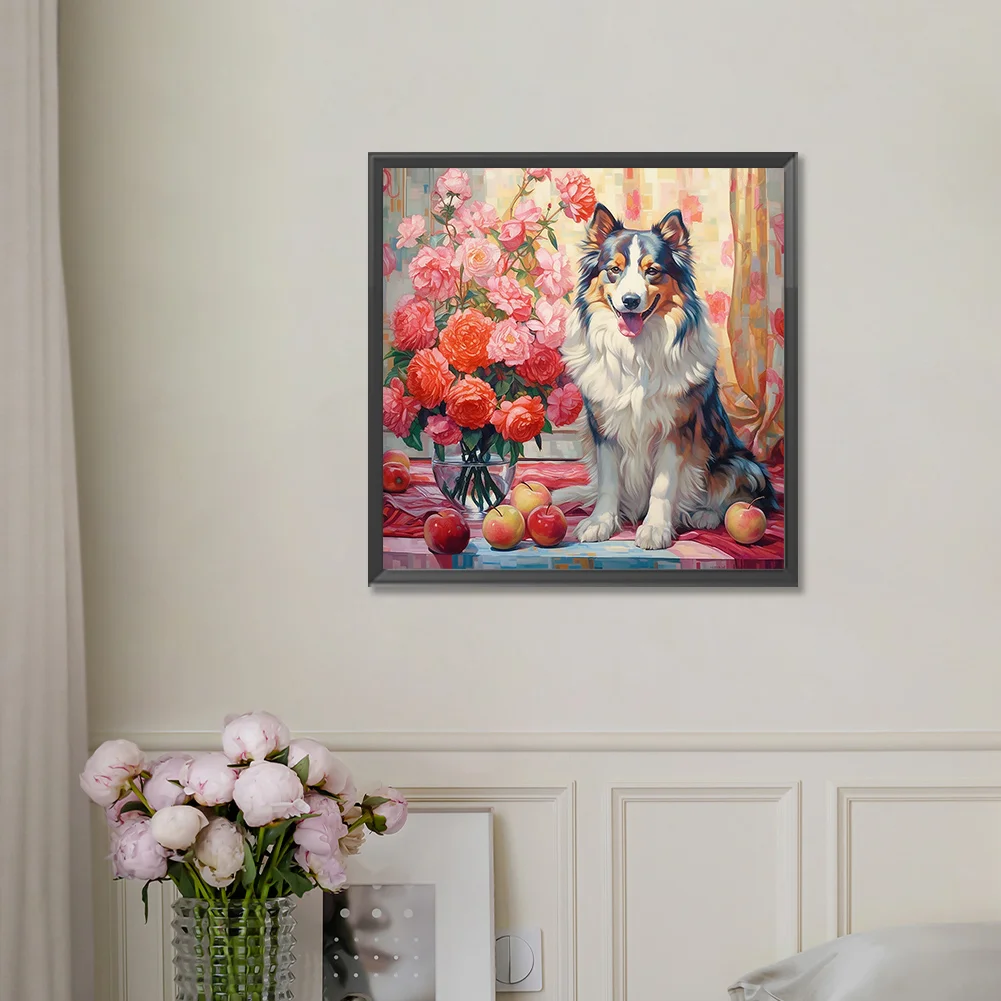 Full Round Diamond Painting 30*30cm - Shepherd Dog