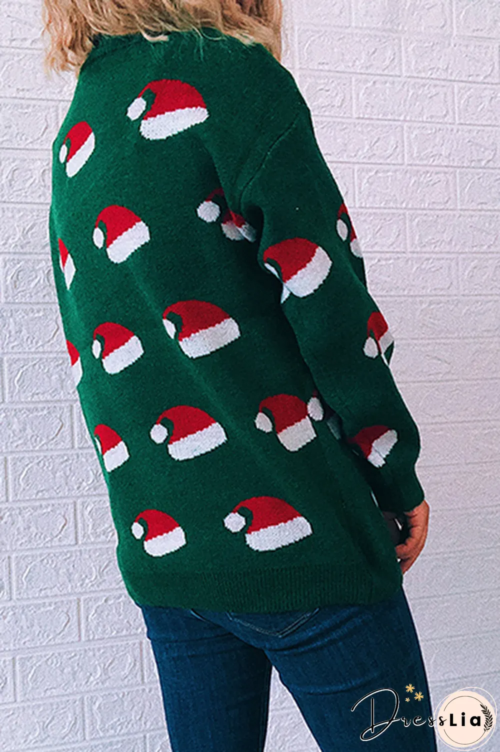 Casual Split Joint  Contrast O Neck Tops Sweater