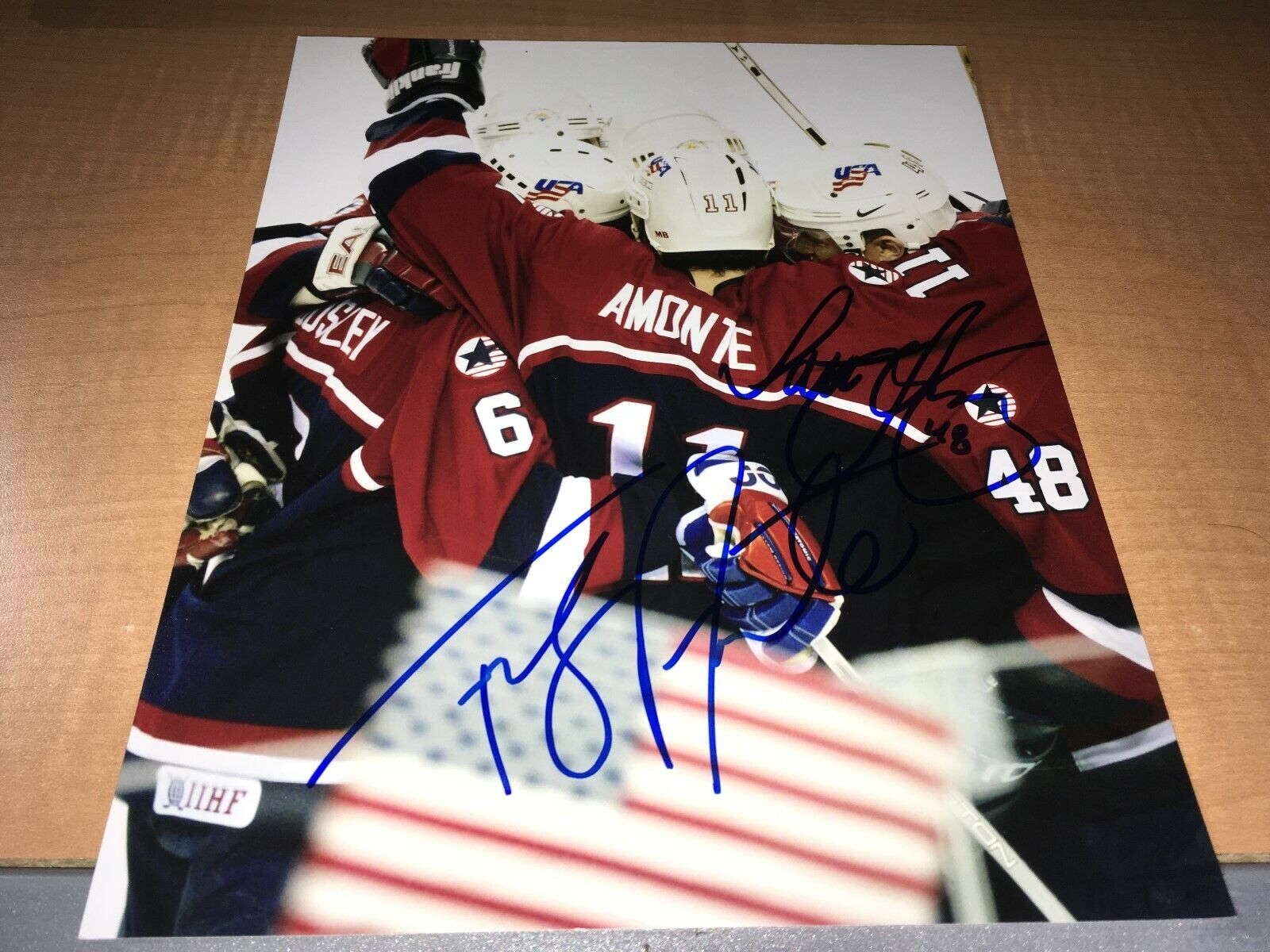 Tony Amonte & Scott Young Team USA Signed 8 x 10