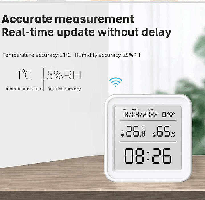 Gosund WIFI Temperature Humidity Sensor Hygrometer Thermometer Smart Home  Backlight Smart Life Support Alexa Google Assistant