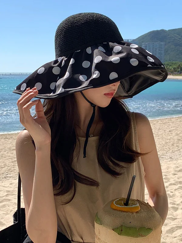 Original Sun Protection Polka-Dot Fisherman Hat