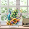 DIY Peacock Acrylic Special Shaped Diamond Painting Desktop Ornaments