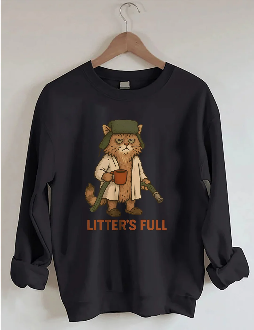 Litter's Full Christmas Vacation Cat Sweatshirt