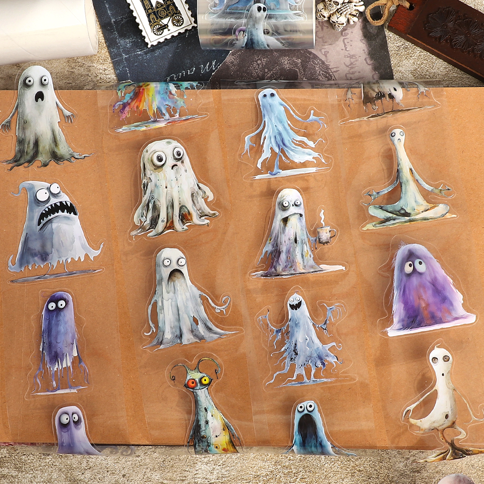 PET 테이프 - 6*200cm 놀라운 유령 시리즈