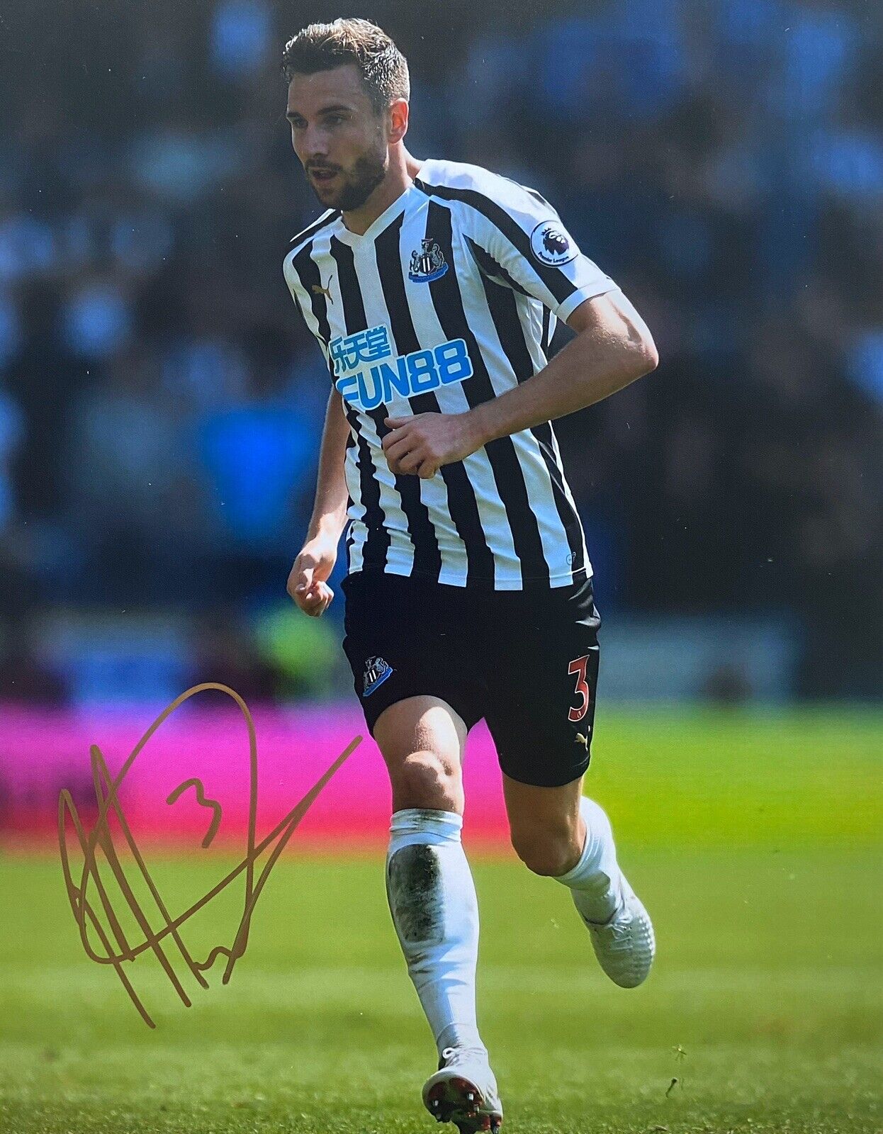 Paul Dummett Genuine Hand Signed 10x8 Newcastle United Photo Poster painting, Wales, 1