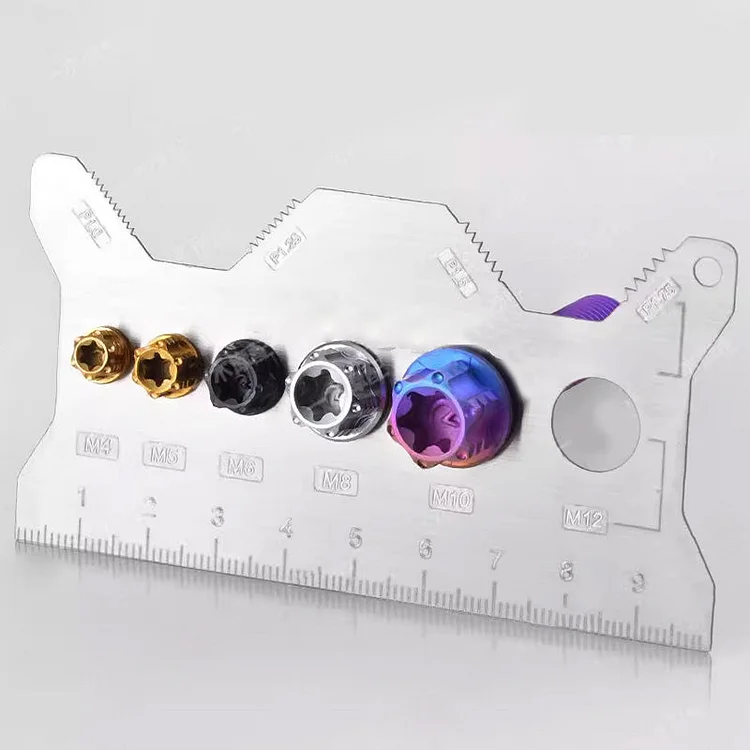 💥Stainless Steel Double-Sided Bolt Gauge Card（50% OFF）