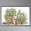 Flower Market -14CT Stamped Cross Stitch Kit(40*27cm)