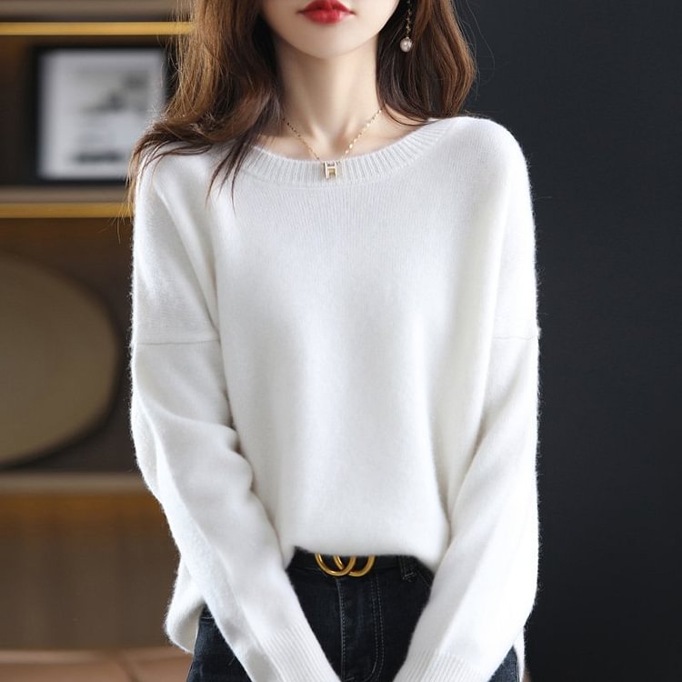 Casual Long Sleeve Shift Sweater